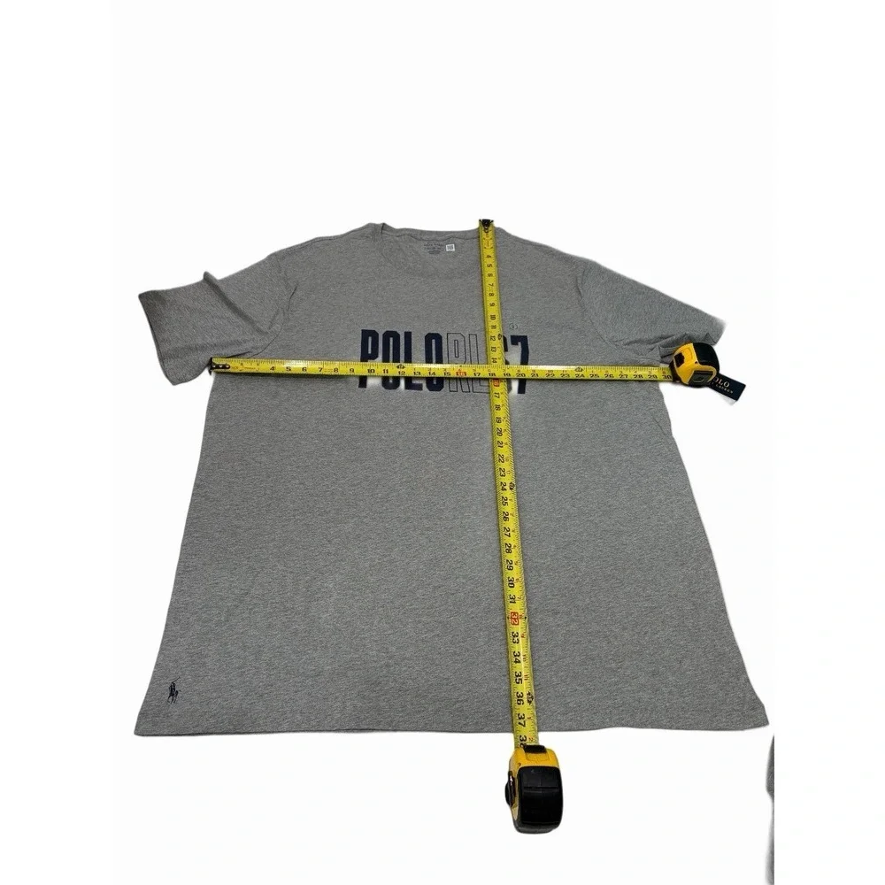 Polo Ralph Lauren M Print Shop Graphic Logo T-Shirt Grey 3XLT NWT